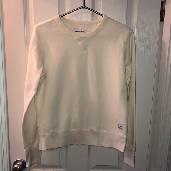CONVERSE REMASTERED ESSENTIALS SWEATSHIRT IN CREAM - Picture 2 of 7